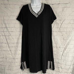 SHEIN Curve Black & White Dress 1XL